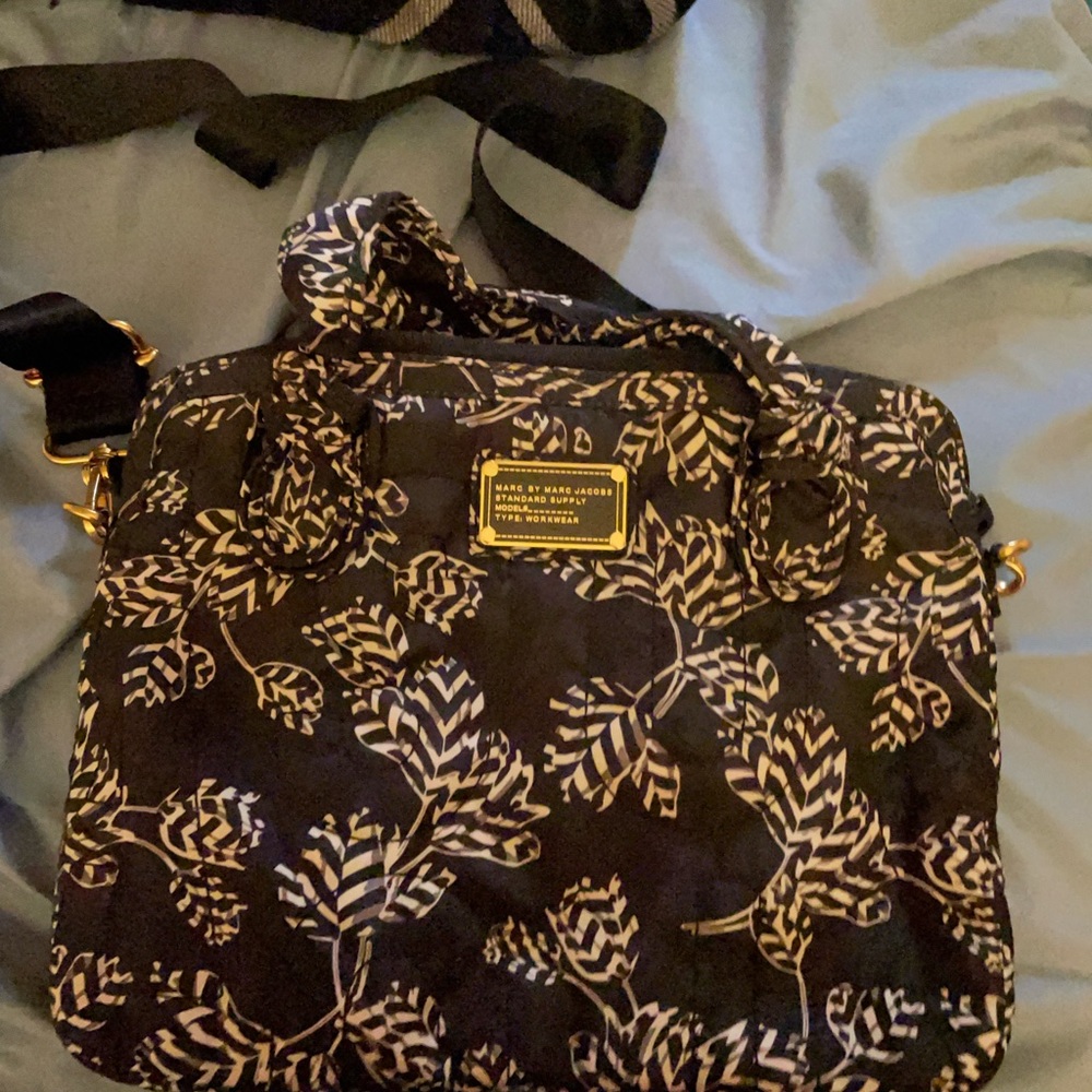 Marc Jacobs Black and Cream Women's Bag